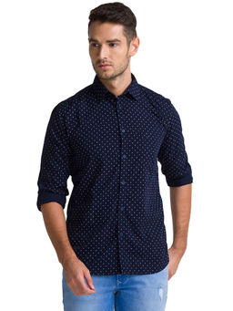Parx - Dark Blue Casual Shirt