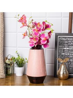 Voncasa - Flower Holder Pink Vase Iron
