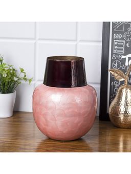 Voncasa - Flower Holder Pink Pot Vase Iron