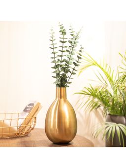 Voncasa - Flower Holder Gold Flower Vase Iron