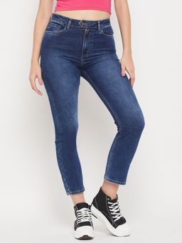 Madame - Solid Navy Blue Jeans