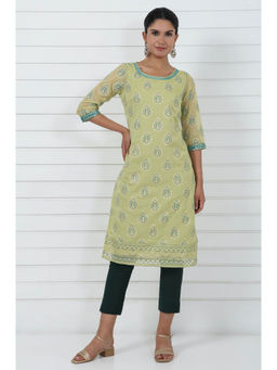 Aurelia - Women Green Printed Kurta