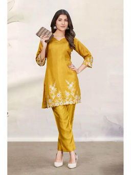 Autumnlane - Women Yellow Floral Co-Ord Set