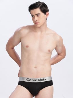 Calvin Klein - Mens Black Solid Briefs