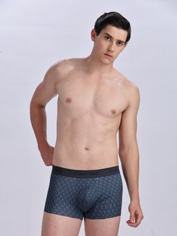 Calvin Klein - Mens Blue Printed Trunk