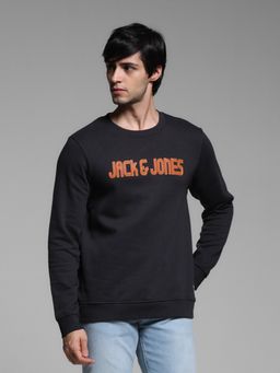 Jack & Jones - Black Regular Fit Sweatshirt