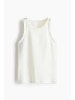 H&M - Women White Slim Fit Sports Vest Top with Soft Move