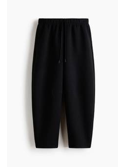 H&M - Men Black Loose Fit Barrel Sports Track Pant with Dry Move