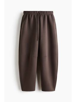 H&M - Men Brown Loose Fit Barrel Sports Track Pant with Dry Move