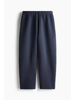 H&M - Men Navy Blue Loose Fit Barrel Sports Track Pant with Dry Move