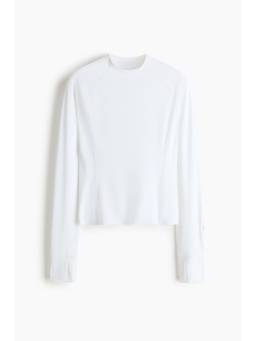 H&M - Women White Long-Sleeved Running Top with Cool Move