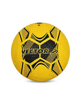Vector X - Street soccer Rubber Moulded Football (Yellow-Black) (5)