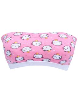 D'chica - Pink Kitty Strapless Bralette for Girls