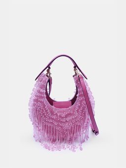 versuhz - Pink Crystal-Embellished Handbag