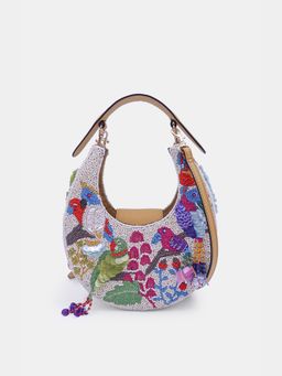 versuhz - Multi-Color Enchanted Garden Embellished Handbag