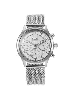 Titan - Men White Round Dial Analog Watch - 1874SM01
