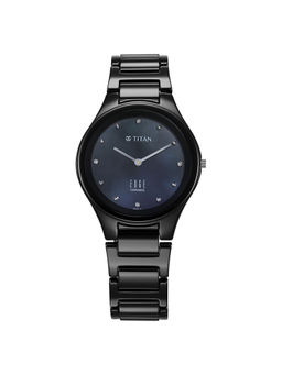Titan - Women Black Round Dial Analog Watch - 2653NC02