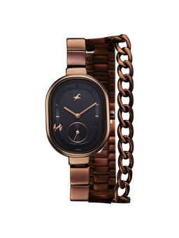 Fastrack - Women Black Oval Dial Analog Watch - 6297QM01