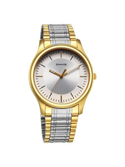 Sonata - Men Silver Round Dial Analog Watch - 77082BM01