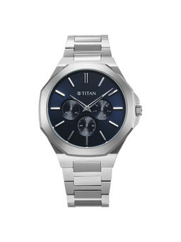 Titan - Men Blue Round Dial Analog Watch - 90198SM01