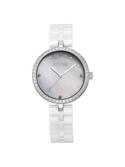 Titan - Women White Round Dial Analog Watch - 95215KC01