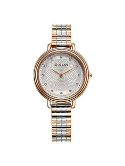 Titan - Women Silver Round Dial Analog Watch - 95244KM01