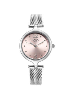 Titan - Women Pink Round Dial Analog Watch - 95268SM01