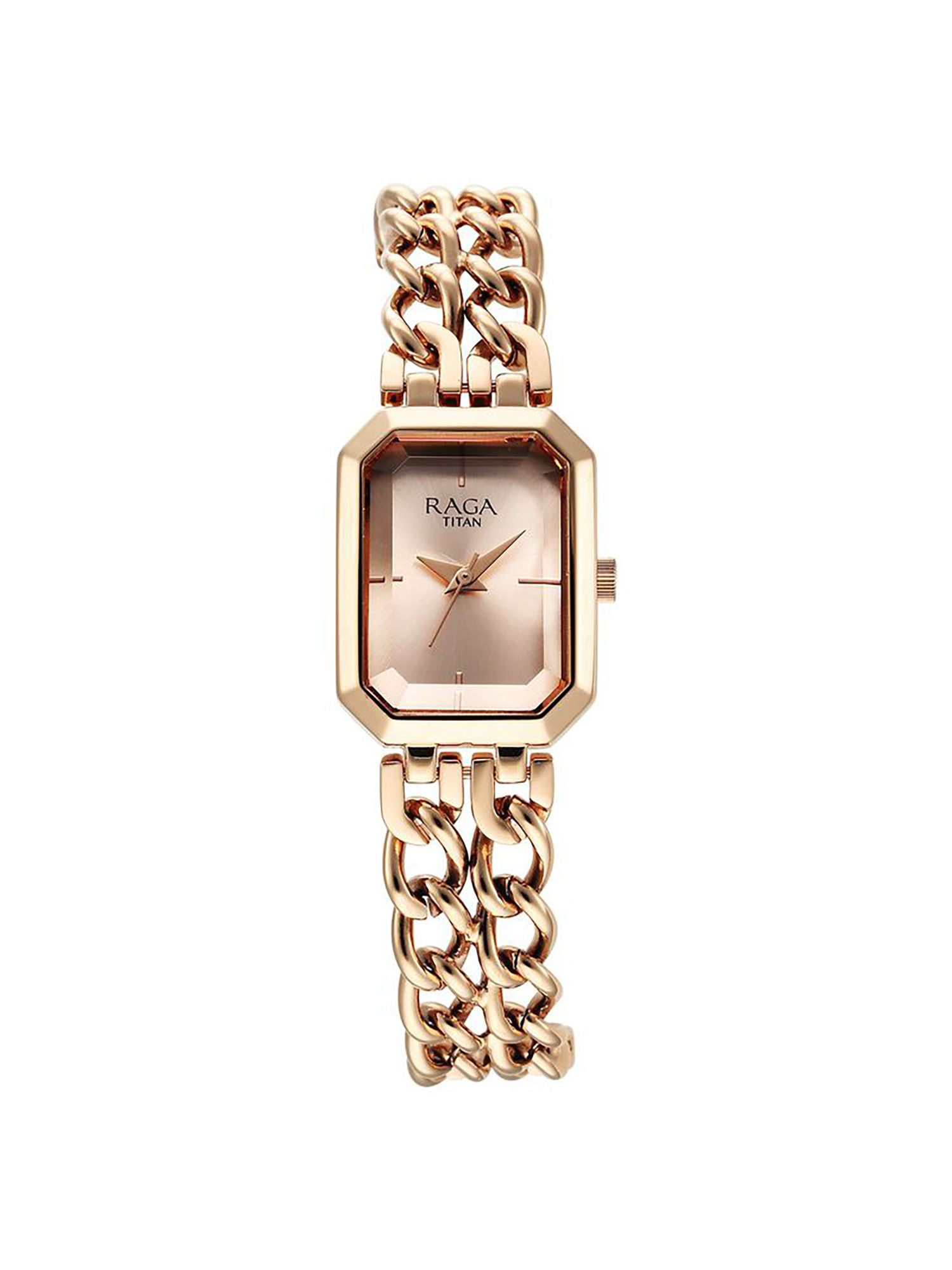 Buy Titan Women Rose Gold Rectangular Dial Analog Watch