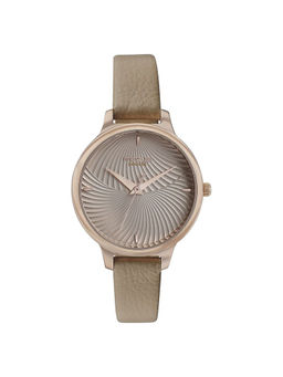 Sonata - Women Beige Round Dial Analog Watch - SP80009WL02