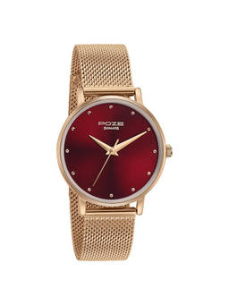 Sonata - Women Burgundy Round Dial Analog Watch - SP80017WM02