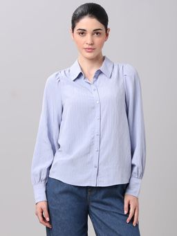 VERO MODA - Light Blue Button Down Shirt