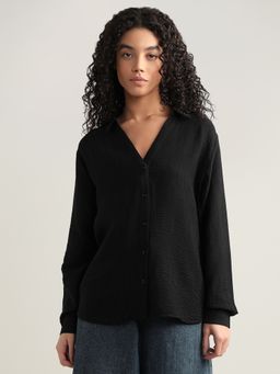 VERO MODA - Black Button-Down Shirt