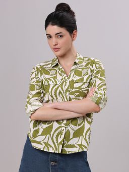 VERO MODA - Olive Printed Shirt