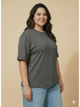 THE PINK MOON - Grey Oversized T-shirt