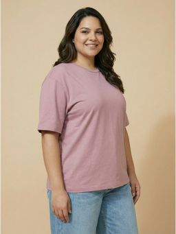 THE PINK MOON - Mauve Oversized T-shirt