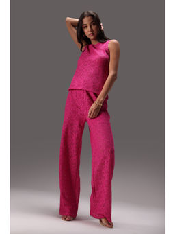 Obleka - Pink Dainty Lace Co-Ord (Set of 2)