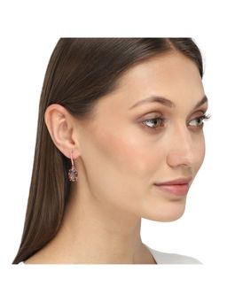 Yellow Chimes - Purple Contemporary Studs Earrings