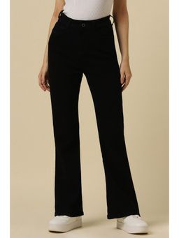 Allen Solly - Women Black Regular Fit Dark Wash Jeans