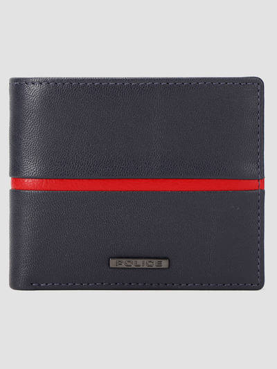 Mens Wallet Solid Color Stylish - Navy Blue