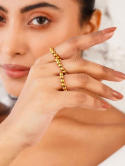 Kastiya Jewels - Natural Hematite Rings Stack