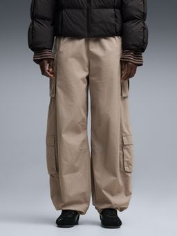 Puma - Essentials Women Beige Relaxed Cargo Pants