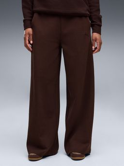 Puma - Class Women Brown Relaxed Wide Leg Pants