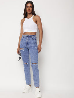 Missguided - Wrath Highwaisted Distressed Straight