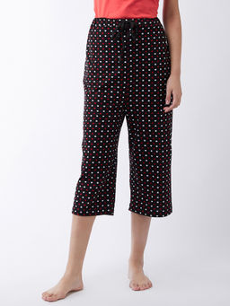 Miss Chase - Women Black Printed Regular Capri