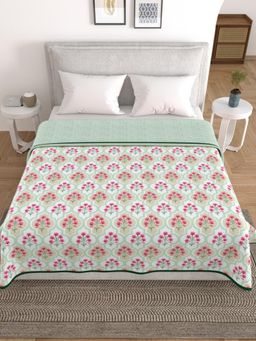 Home Affairs - Reversible Cotton Printed Bed Dohar Multi-Color
