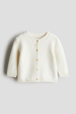 H&M - Boys & Girls White Knitted Cardigan