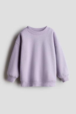 H&M - Girls Purple Oversized Brushed-Inside Sweatshirt