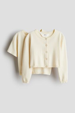 H&M - Girls 2-Piece Top And Cardigan Set
