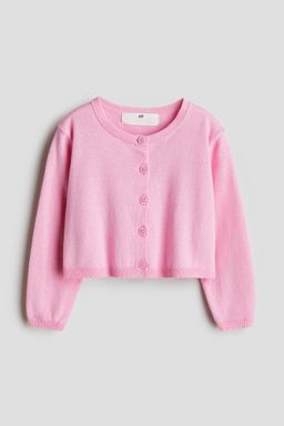 H&M - Girls Pink Cotton Cardigan