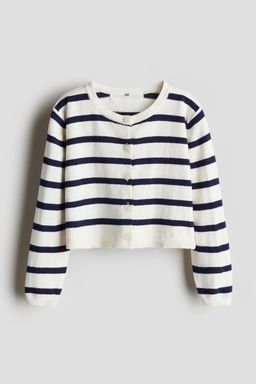 H&M - Girls White Cotton Cardigan